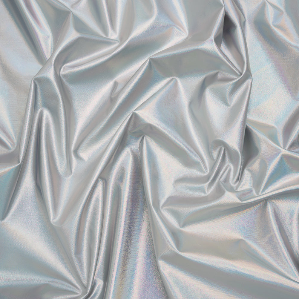 Metallic Foiled Polyester Jersey Knit - Holographic Silver - Amalthea Collection - Joann Fabrics