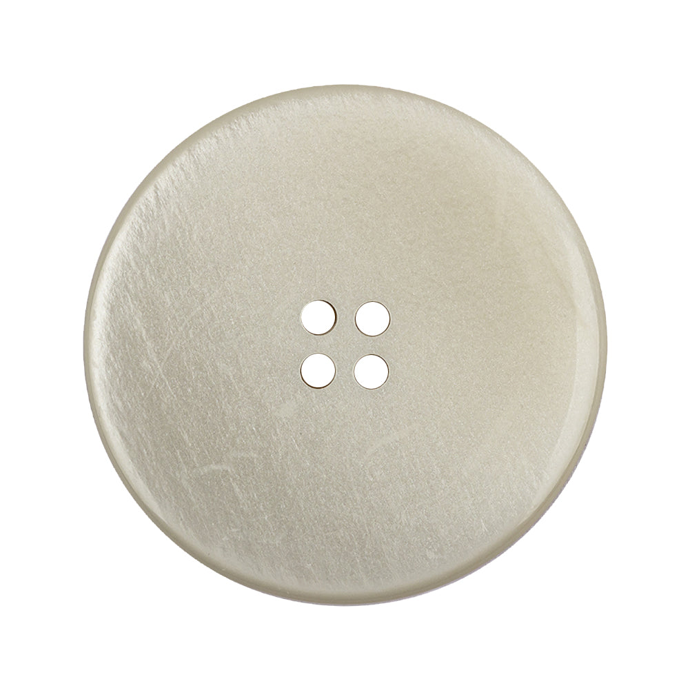 Italian Silver Birch Hologram and Beige Iridescent Rolled Rim 4-Hole Plastic Button - 48L/30.5mm - Joann Fabrics