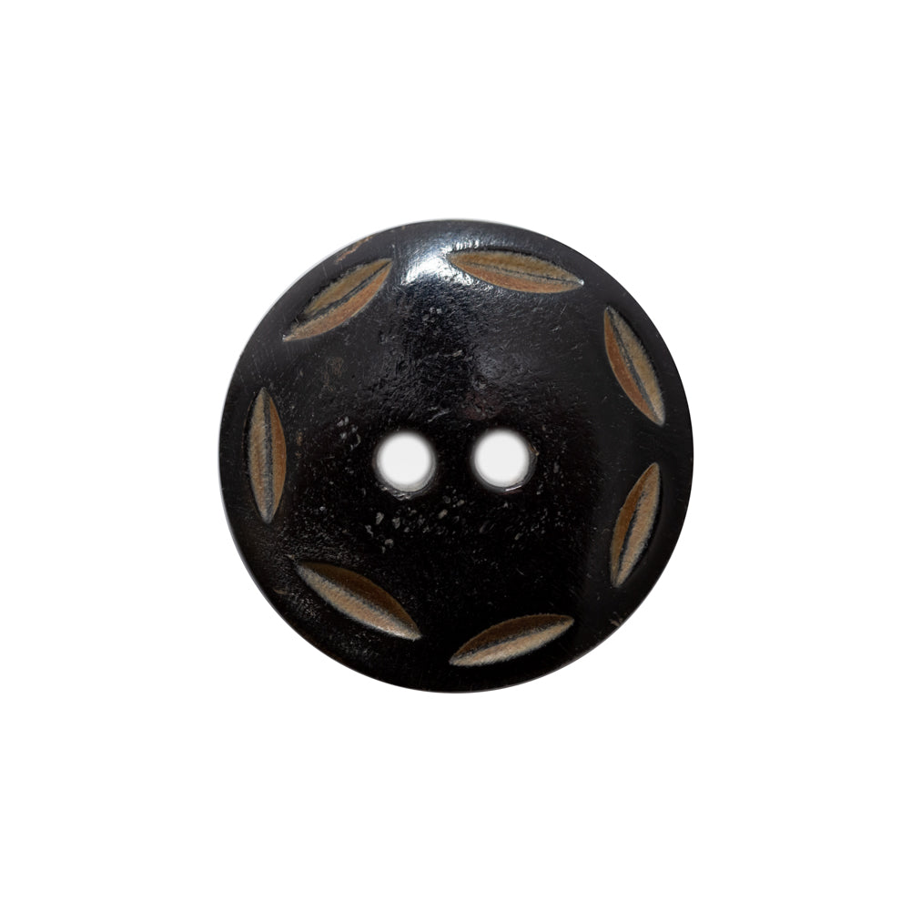 Black Horn Button - 36L/23mm - Joann Fabrics