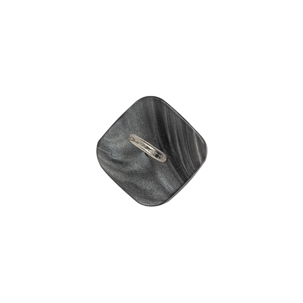 Italian Smoky Beige Haze Plastic and Silver Metal Shank Back Button - 20L/12.5mm - Joann Fabrics