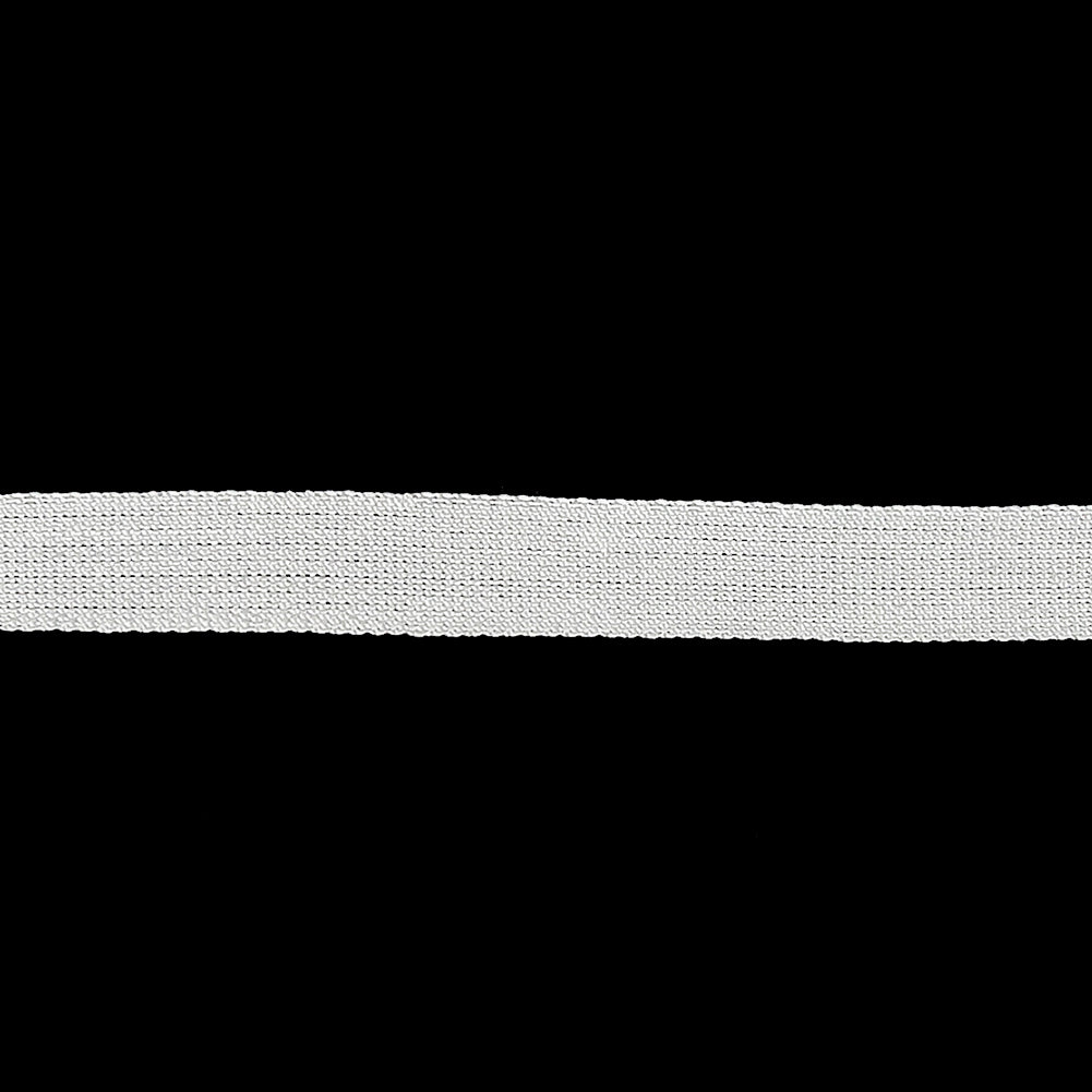 White Woven Edge Rayon Seam Binding - 0.25