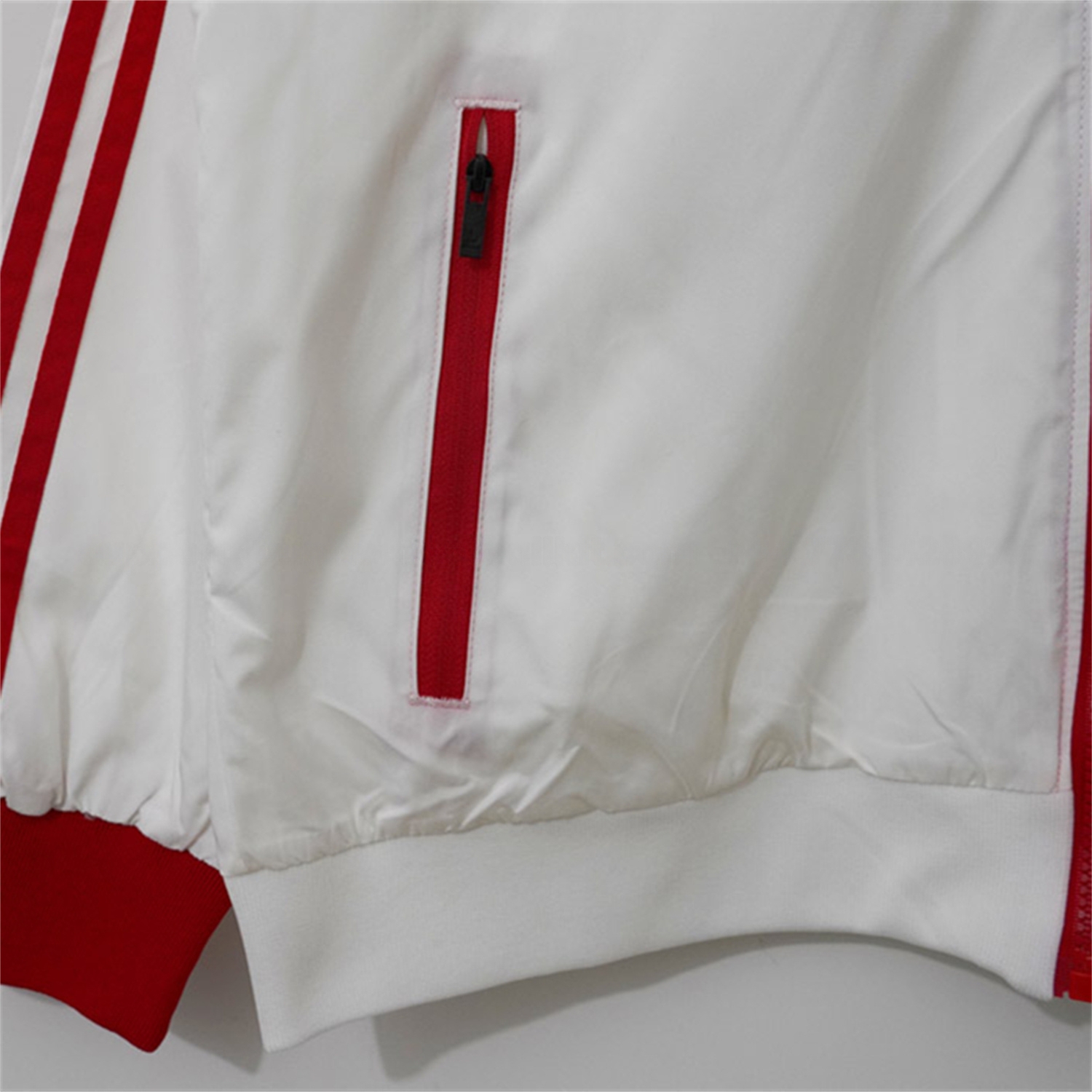 Retro Bayern Munich 24-25 125th Anniversary Windbreaker Jacket - White Red Sripe - UnitedFutballJersey