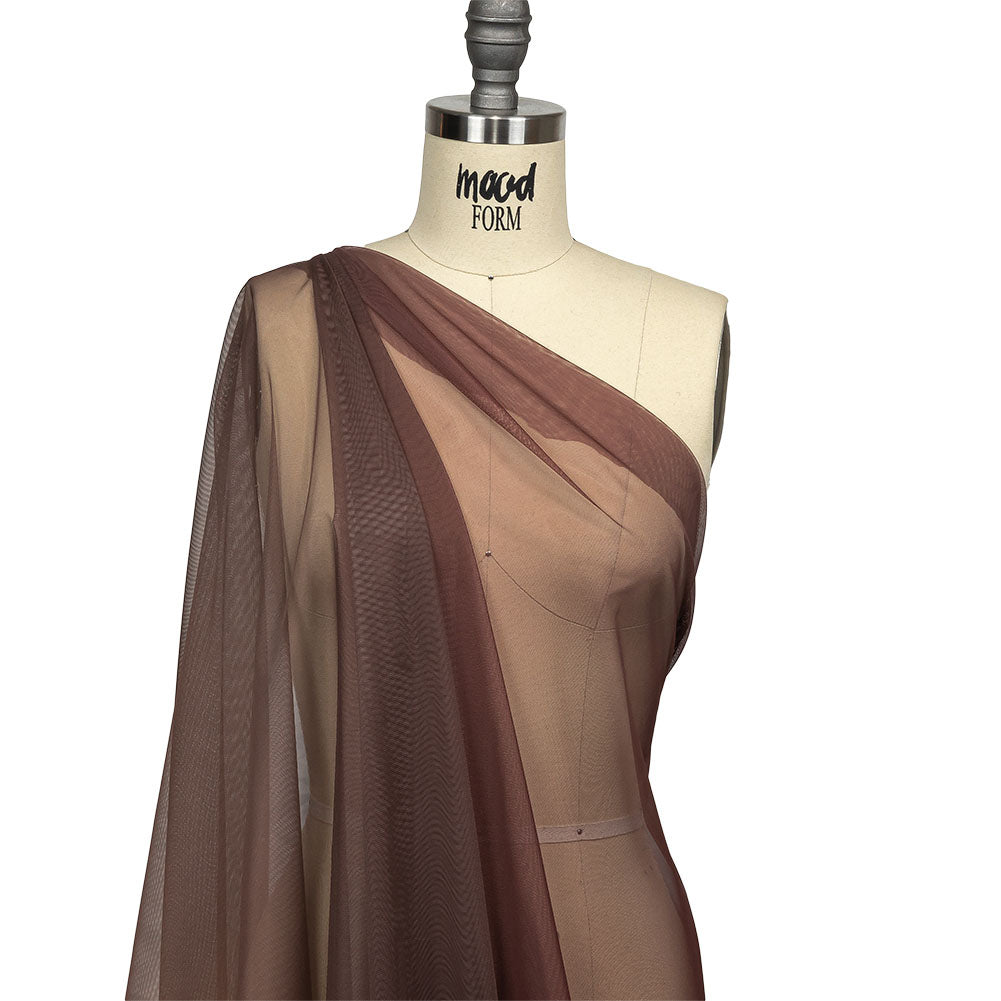 Caramel, Brown and Deep Mahogany Ombre Shadow Stretch Tulle - Joann Fabrics