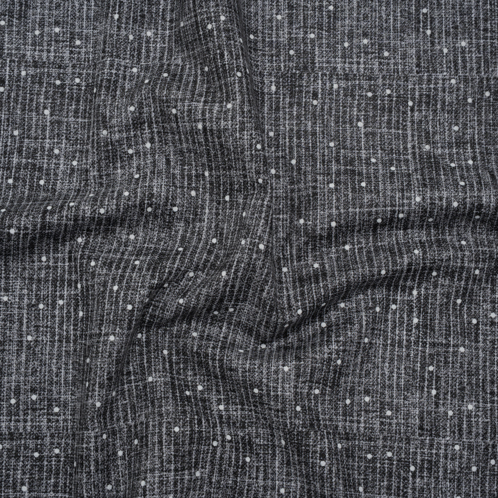 Printed Quilting Cotton by Ghazal Razavi for FIGO Studio - Steel Stripe Dot - Stash Collection - Joann Fabrics