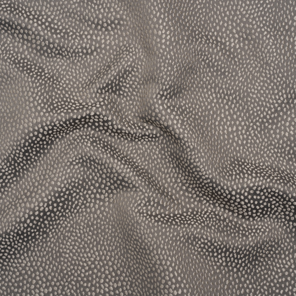 Recycled Polyester Jacquard - Fog Little All-Over Spots - British Imported - Joann Fabrics