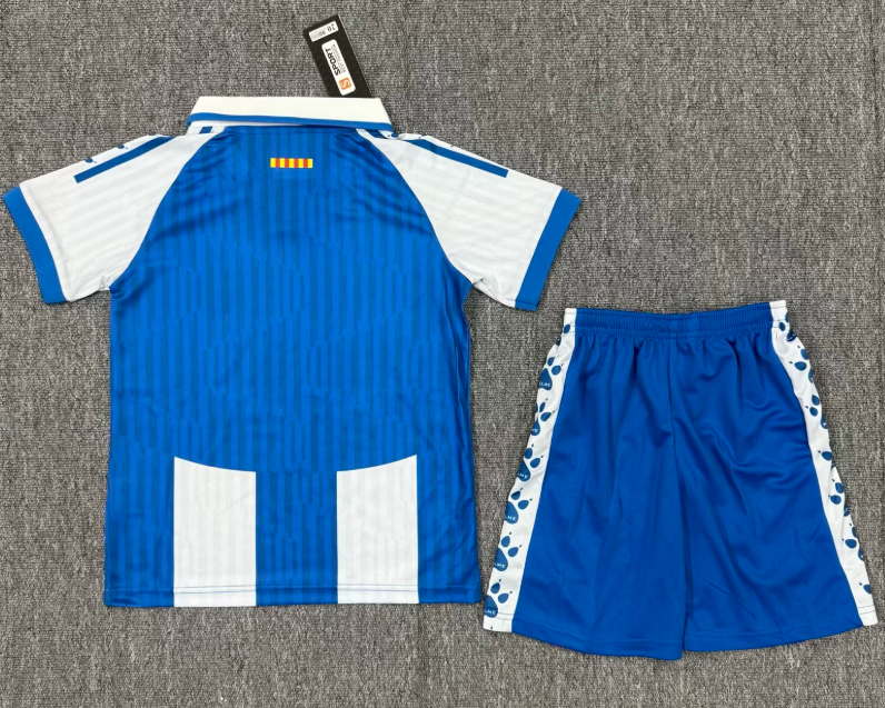 2025/2026 RCD Espanyol Home Football Jersey 1:1 Quality Thai Kids Size