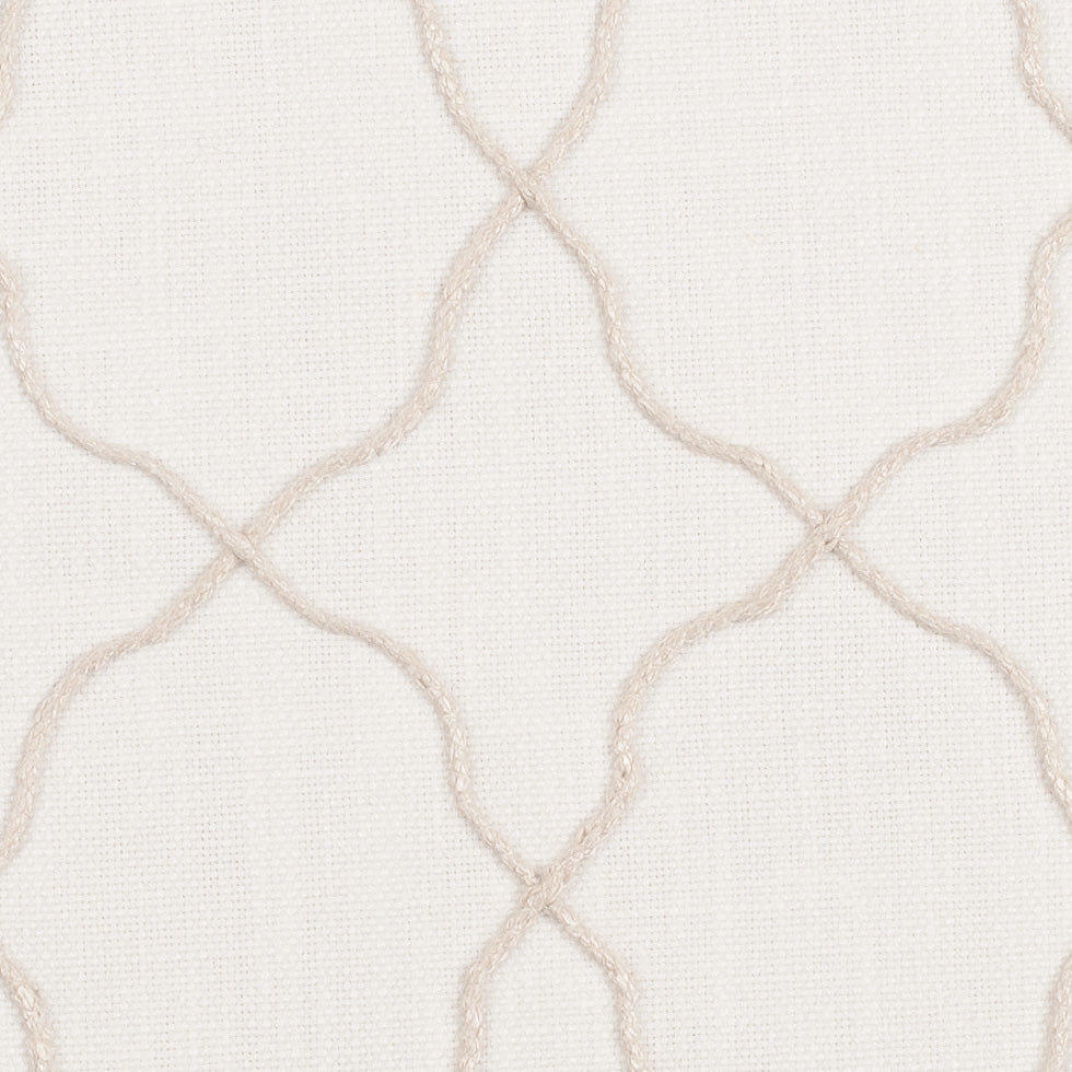 Ivory Moroccan Embroidered Linen-Like Poly Blend - Joann Fabrics