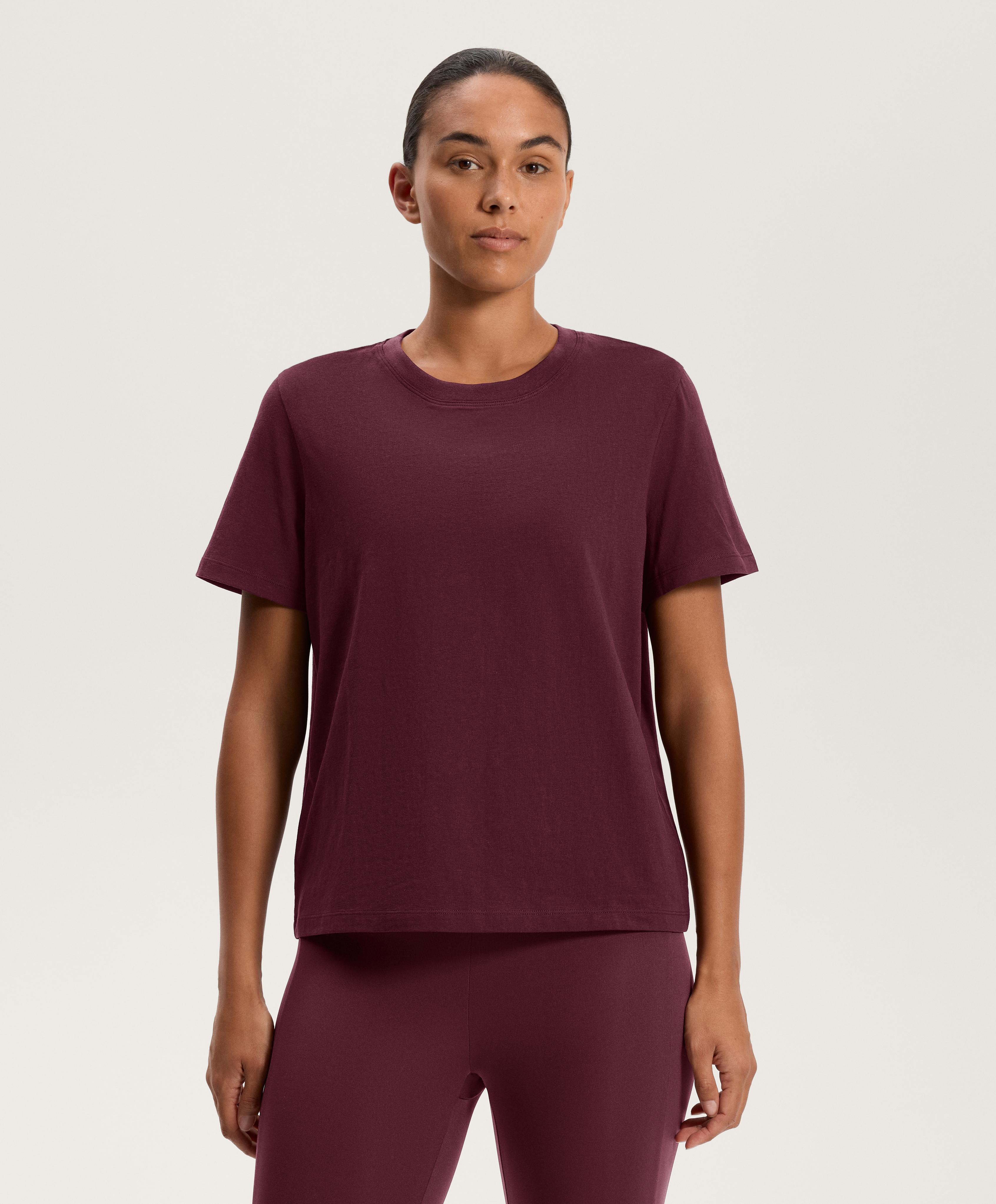 Short sleeve cotton blend T-shirt