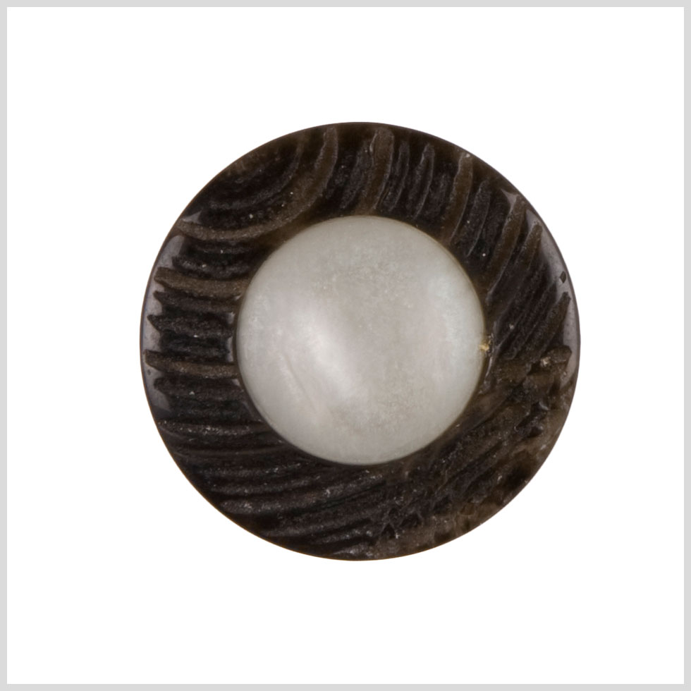 Ivory Brown Plastic Button - 48L/30.5mm - Joann Fabrics