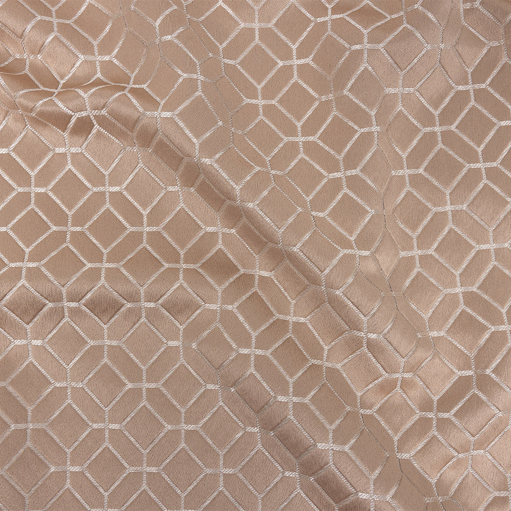 Polyester Jacquard - Shell Tiled Geometric - British Imported - Joann Fabrics