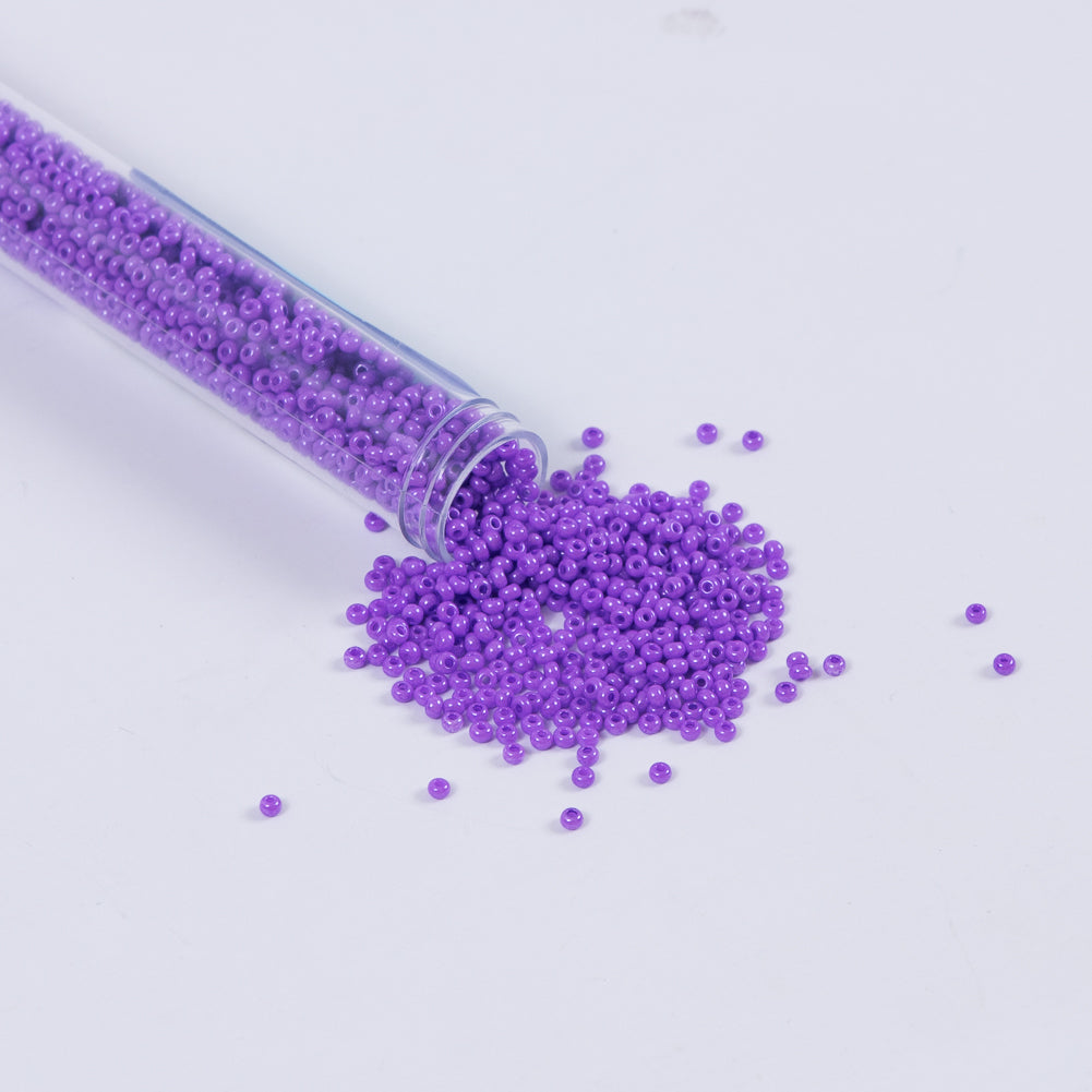 Violet Opaque Czech Seed Beads - Size 10 - Joann Fabrics