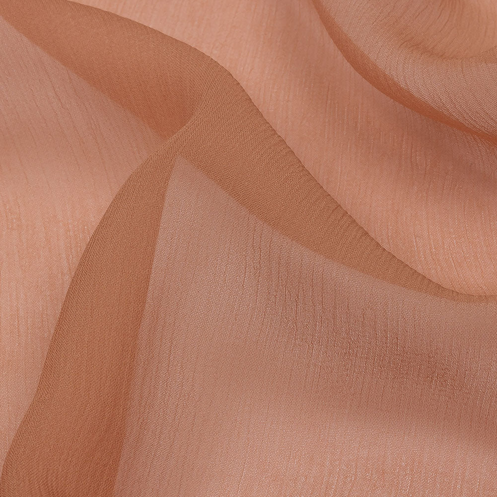 Famous Australian Designer Blush Crinkled Silk Chiffon - Joann Fabrics