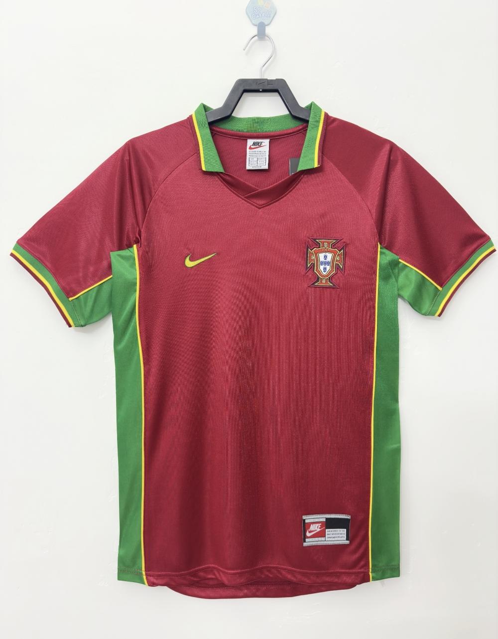 1998 Retro Portugal Home Football Shirt  1:1 Thai Quality