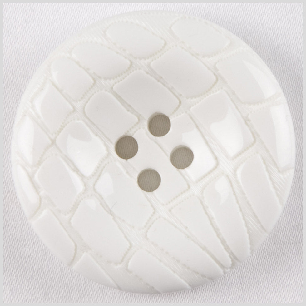 White Plastic Button - 44L/28mm - Joann Fabrics