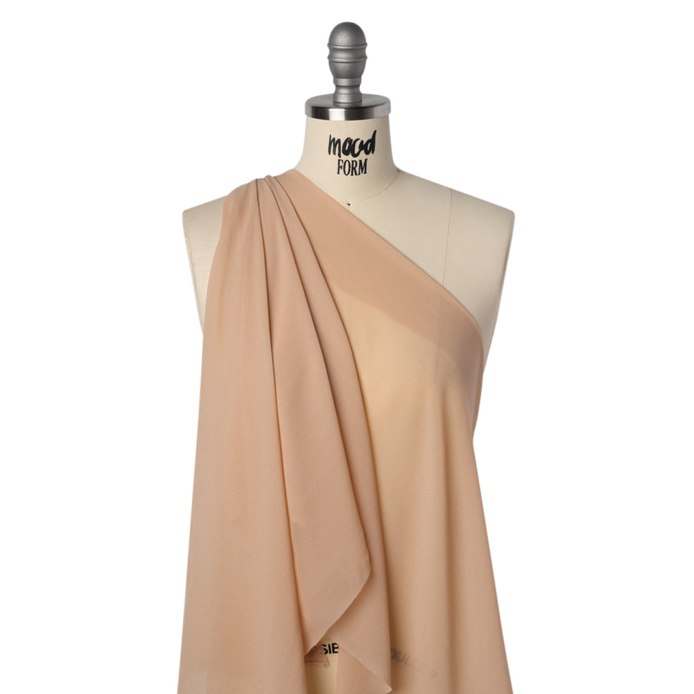 Viscose Georgette - Apricot Tan - Famous Australian Designer Deadstock - Joann Fabrics