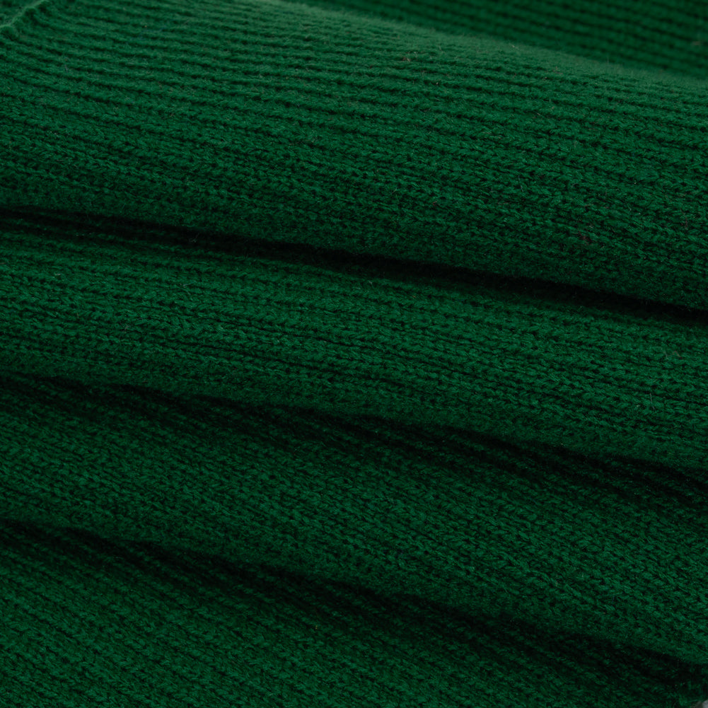 Dark Green Rib Knit Trim - 7