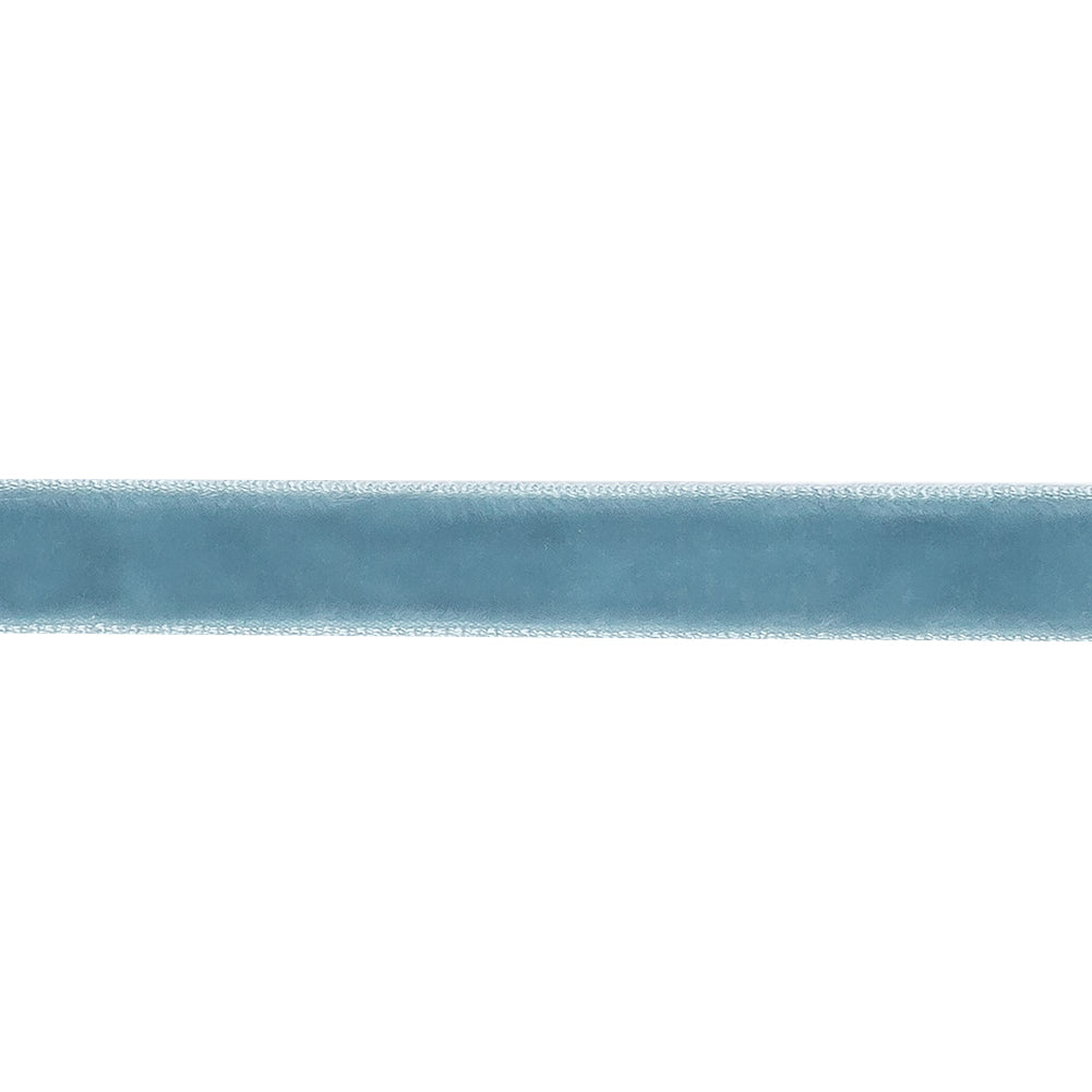 Single Faced Velvet Ribbon Made in Italy - 3/8