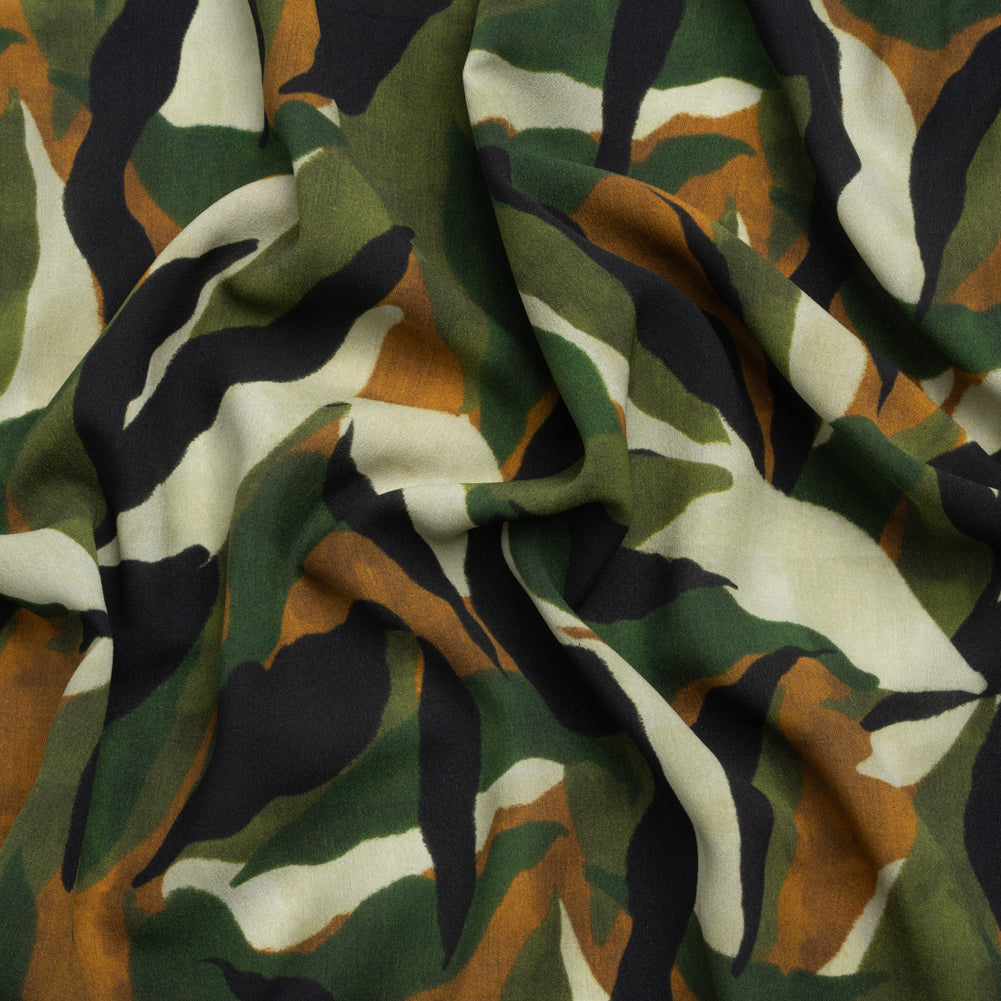 Mood Exclusive Green Drowsy in Daintree Lightweight Polyester Crepe - Joann Fabrics