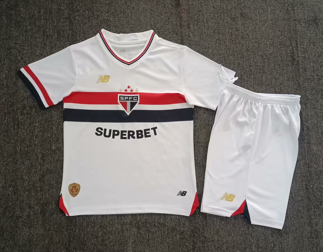 2025/2026 São Paulo Home Football Jersey 1:1 Thai Quality Kids Size