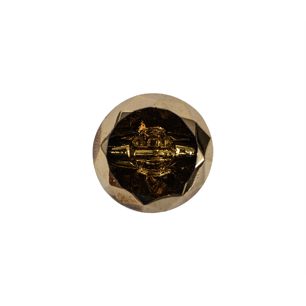 Gold Glass Button - 24L/15mm - Joann Fabrics