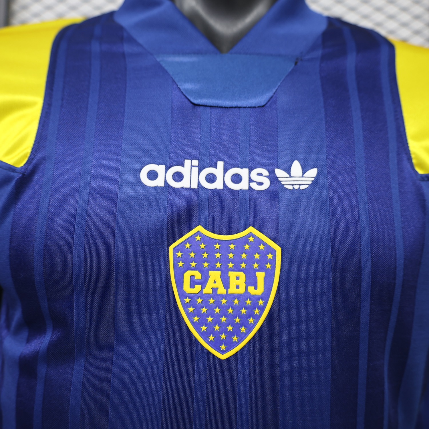 Boca Juniors 26-27 Blue Yellow Retro Style Casual Jersey - Player Version - UnitedFutballJersey