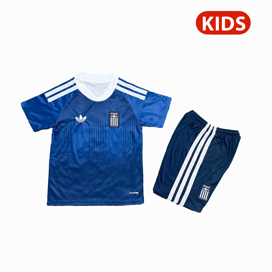 Greece 2026 Away Kids Kit - UnitedFutballJersey