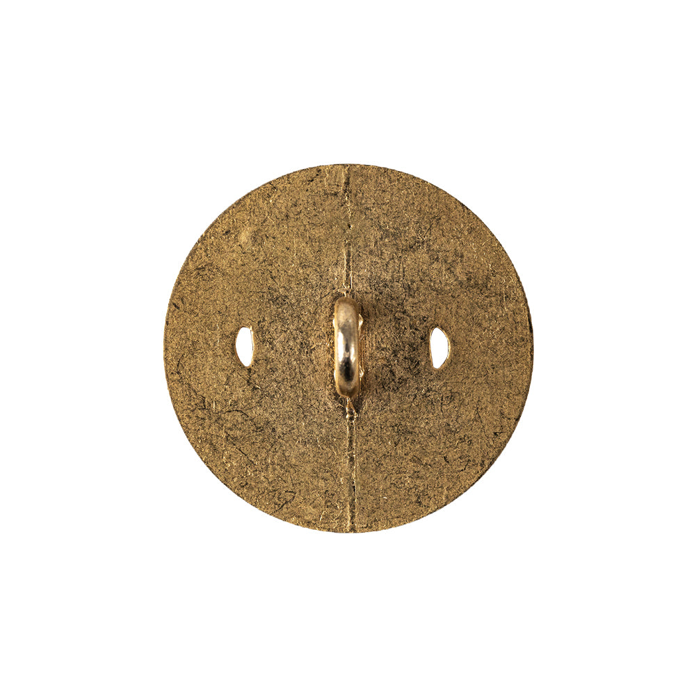 Italian Gold Faux Rope Textured Shank Back Metal Button - 36L/23mm - Joann Fabrics