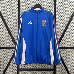 2024 Italy Reversible Windbreaker (White-Blue)Soccer Jersey 1:1 Thai Quality