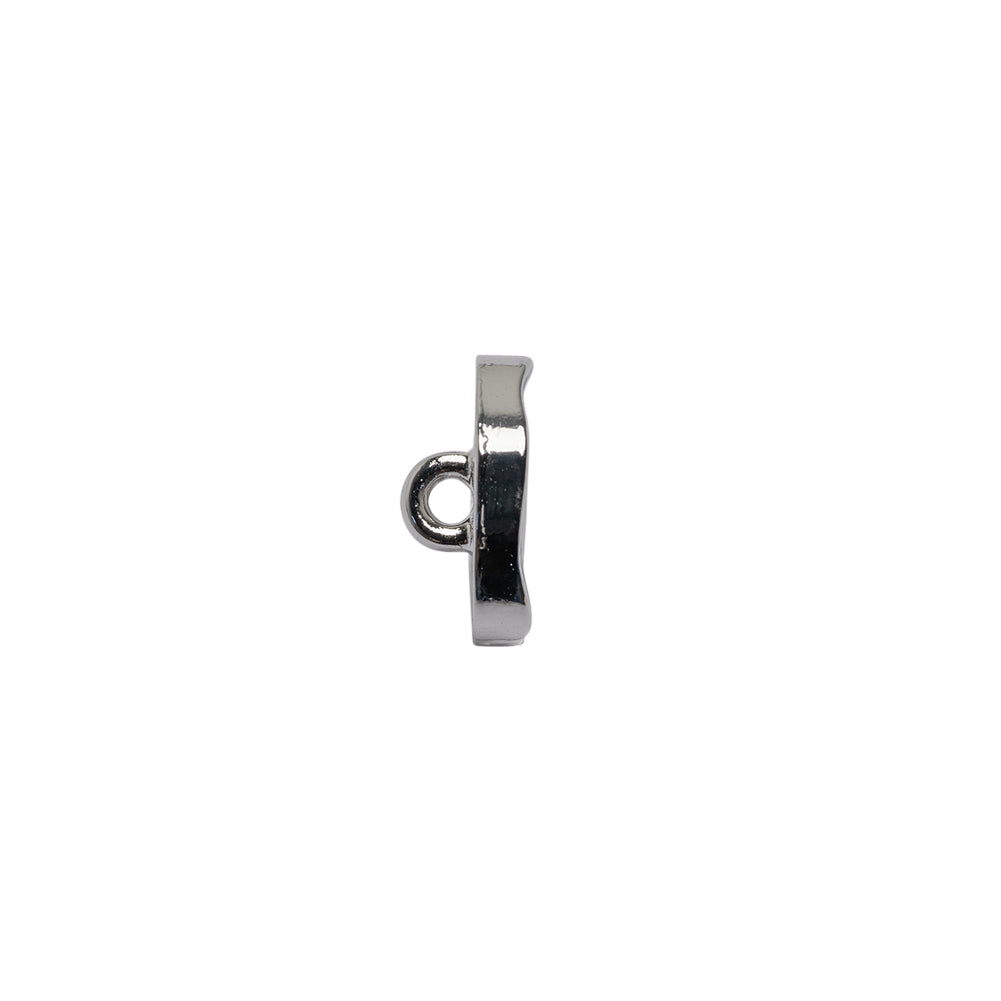 Organic Edge Enameled Shank Back Button - 18L/11.5mm - Nickel and White - Joann Fabrics