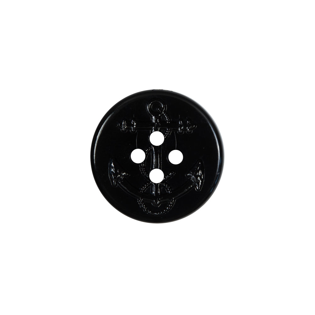 Black Plastic Anchor 4-Hole Button - 28L/18mm - Joann Fabrics