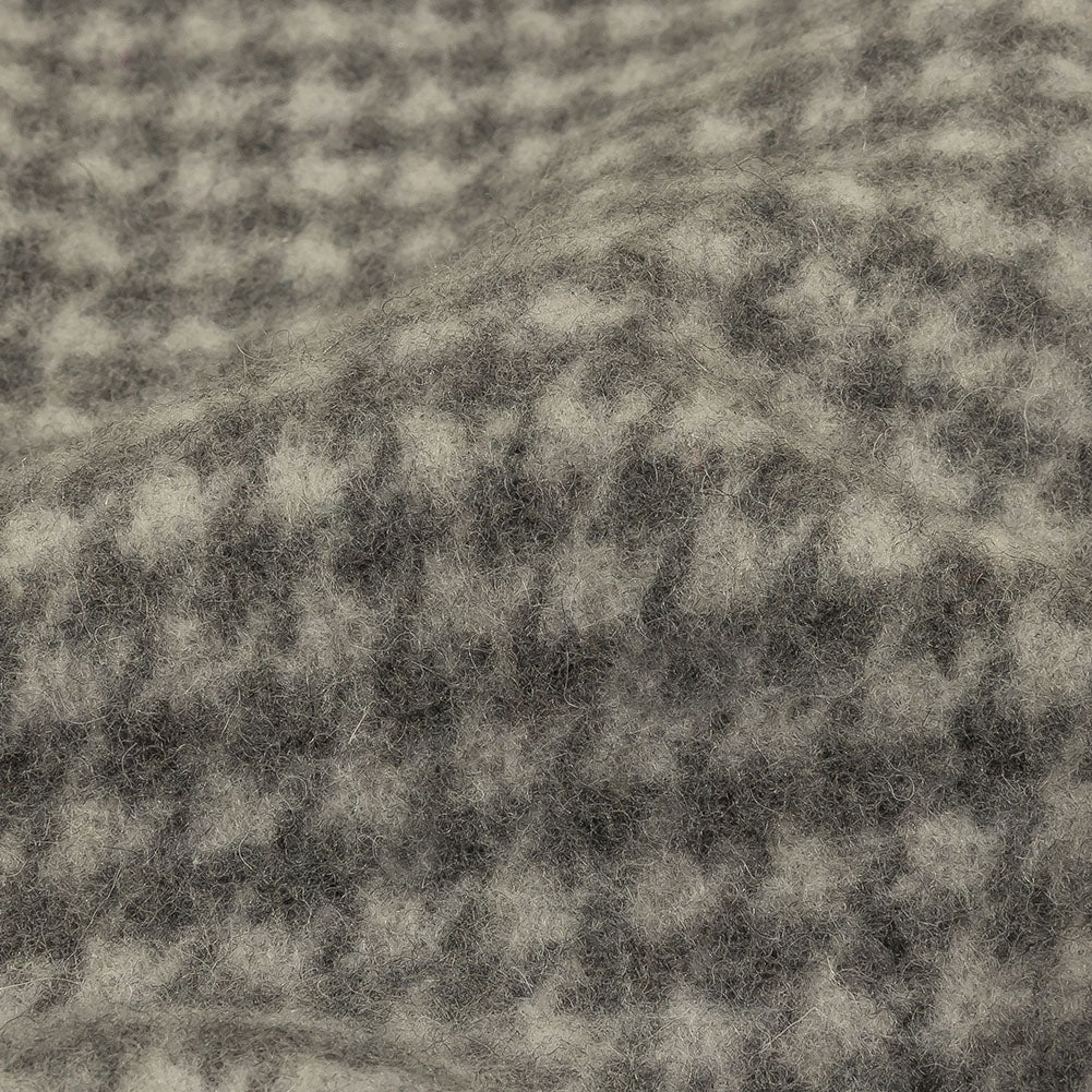 Balenciaga Italian Gray Houndstooth Brushed Blended Wool Coating - Joann Fabrics