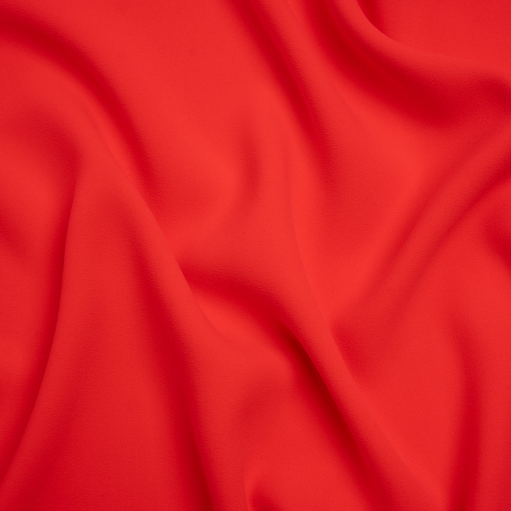 Stretch Polyester Crepe by Alex Perry - Strawberry Red - Designer Deadstock - Joann Fabrics