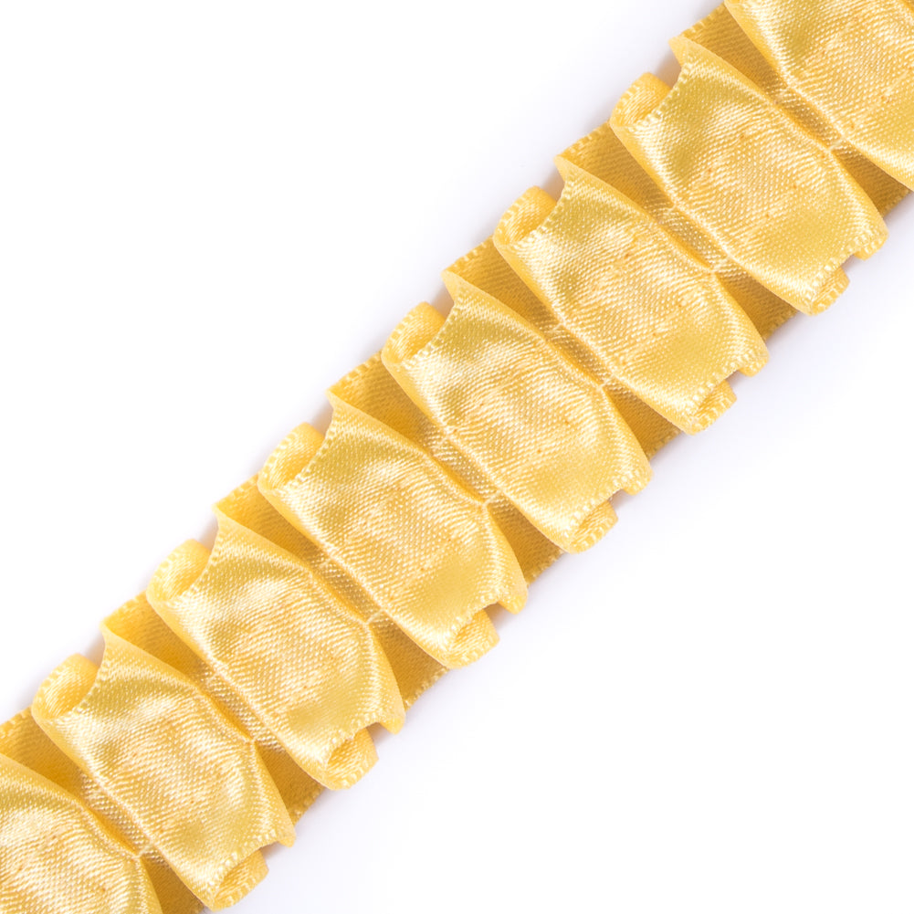 Italian Yellow Box Pleated Trimming - 1
