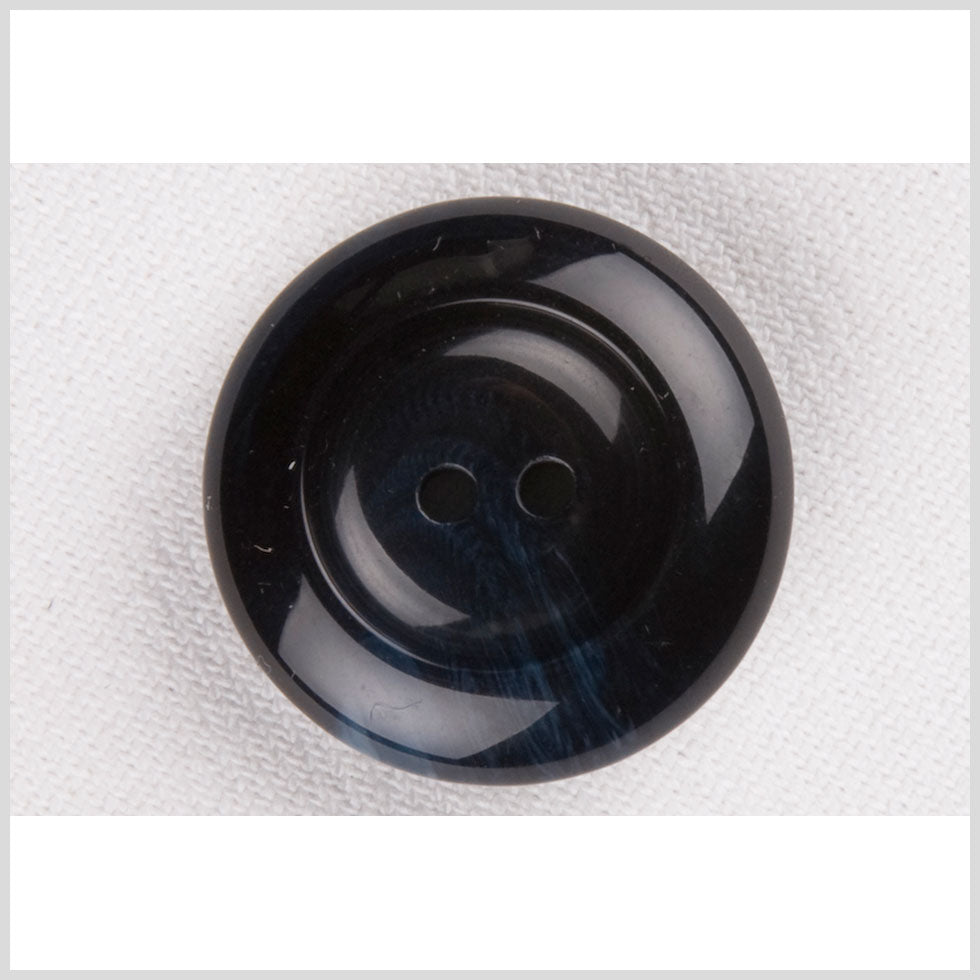 Plastic 2-Hole Button - 40L/25.5mm - Glossy Navy Blue Swirls - Joann Fabrics
