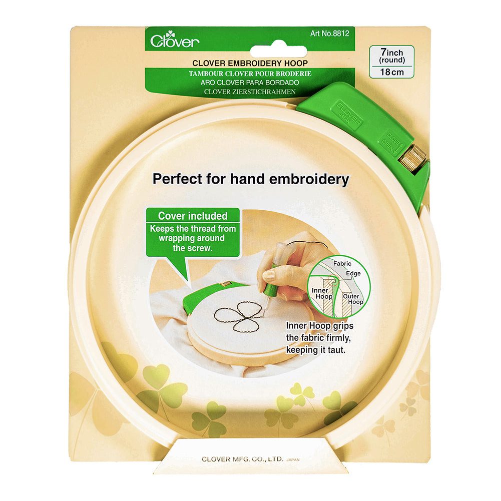 Clover Embroidery Hoop - Large 7