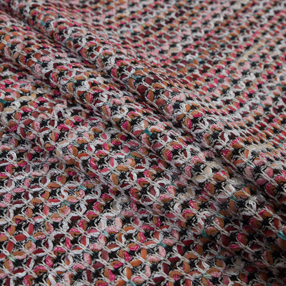 Italian Pink and Orange Blended Wool Knit - Joann Fabrics