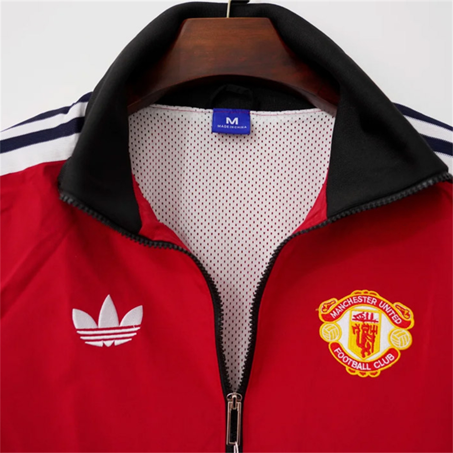 Retro Manchester United 24-25 Windbreaker Jacket - Red - UnitedFutballJersey