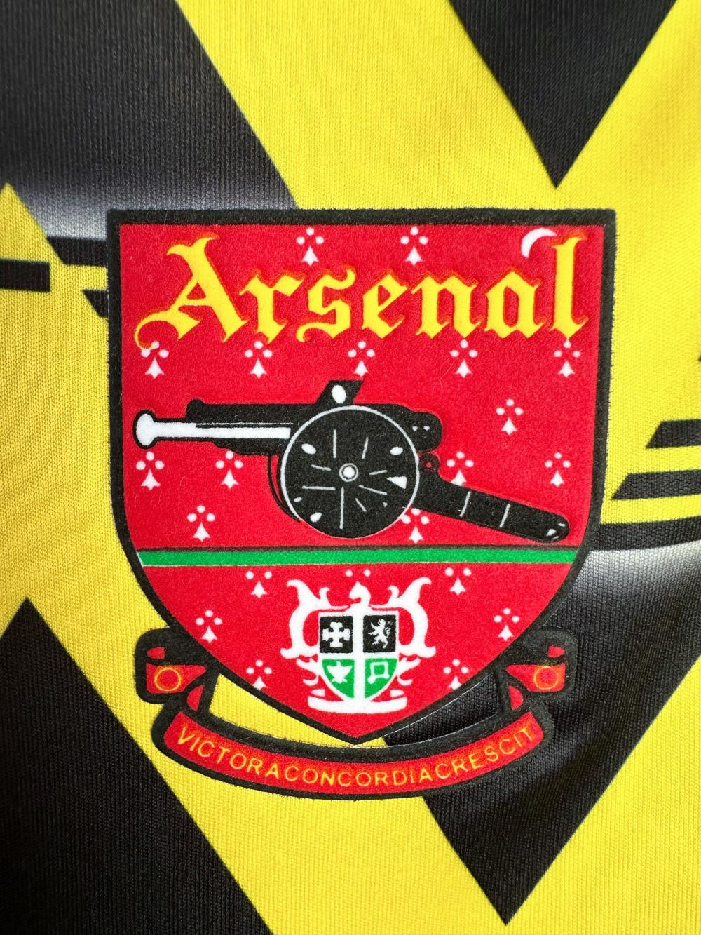 1991/1993 Retro Long Sleeve Arsenal Away Football Shirt 1:1 Thai Quality