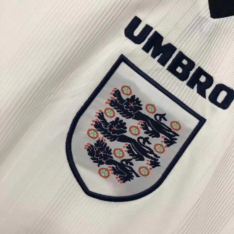 1996 Retro England Home Soccer Jersey 1:1 Thai Quality