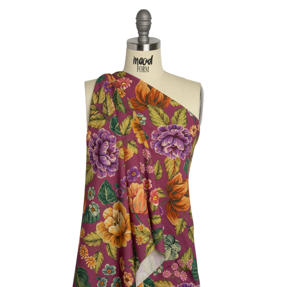 Mood Exclusive Mulberry Jam Stretch Sustainable Rayon Batiste - Joann Fabrics