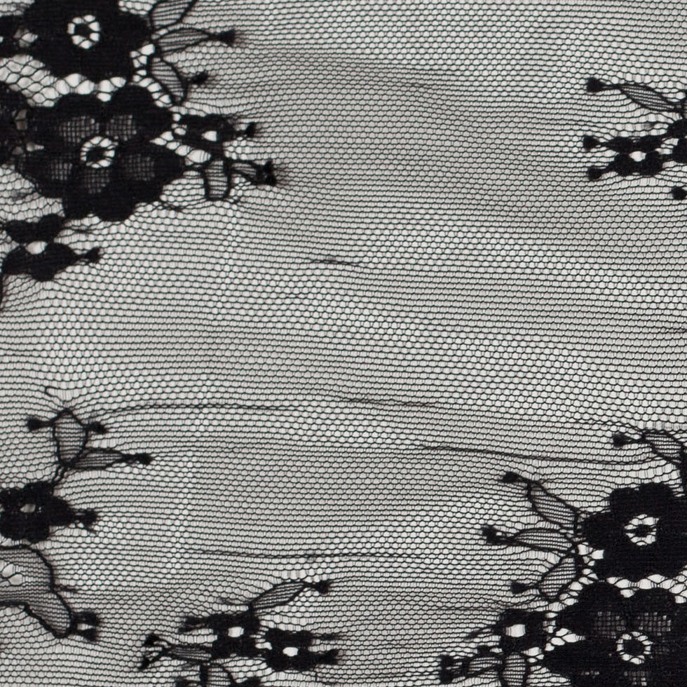 Black Nylon Floral Lace Fabric - Joann Fabrics