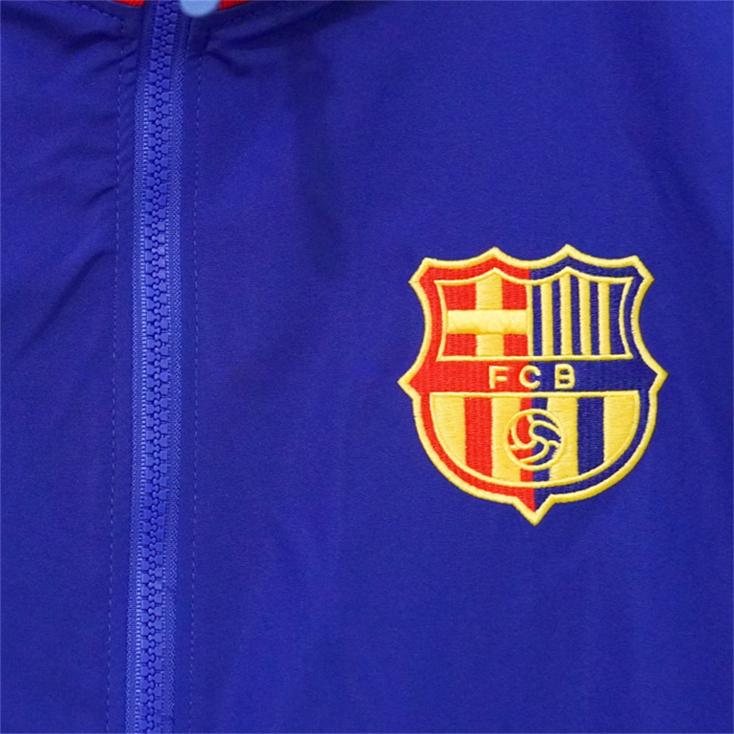 Retro Barcelona 24-25 Windbreaker Jacket - Blue Red - UnitedFutballJersey