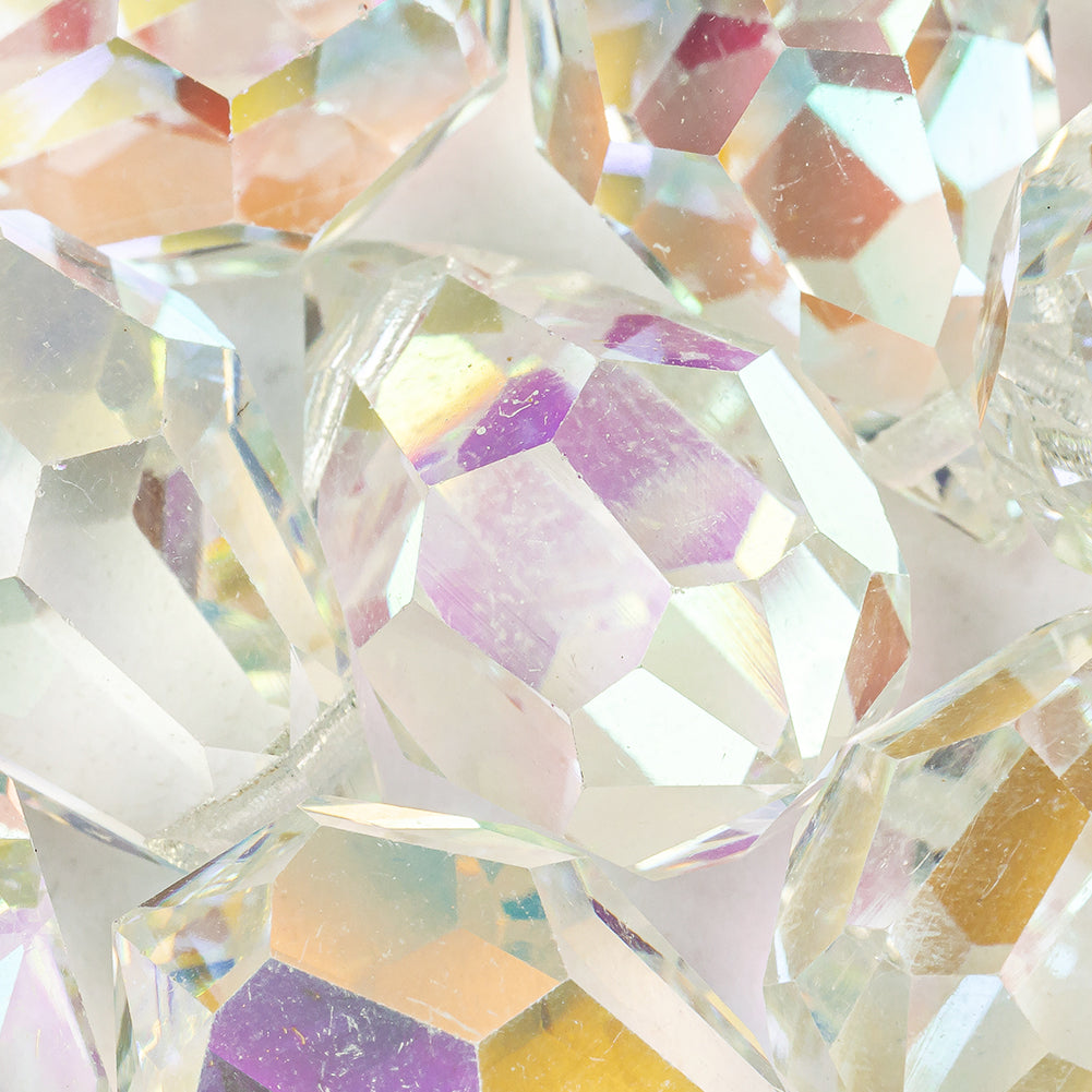 Vintage Imitation Crystal AB Teardrop Ornament - 20mm x 12mm - Joann Fabrics