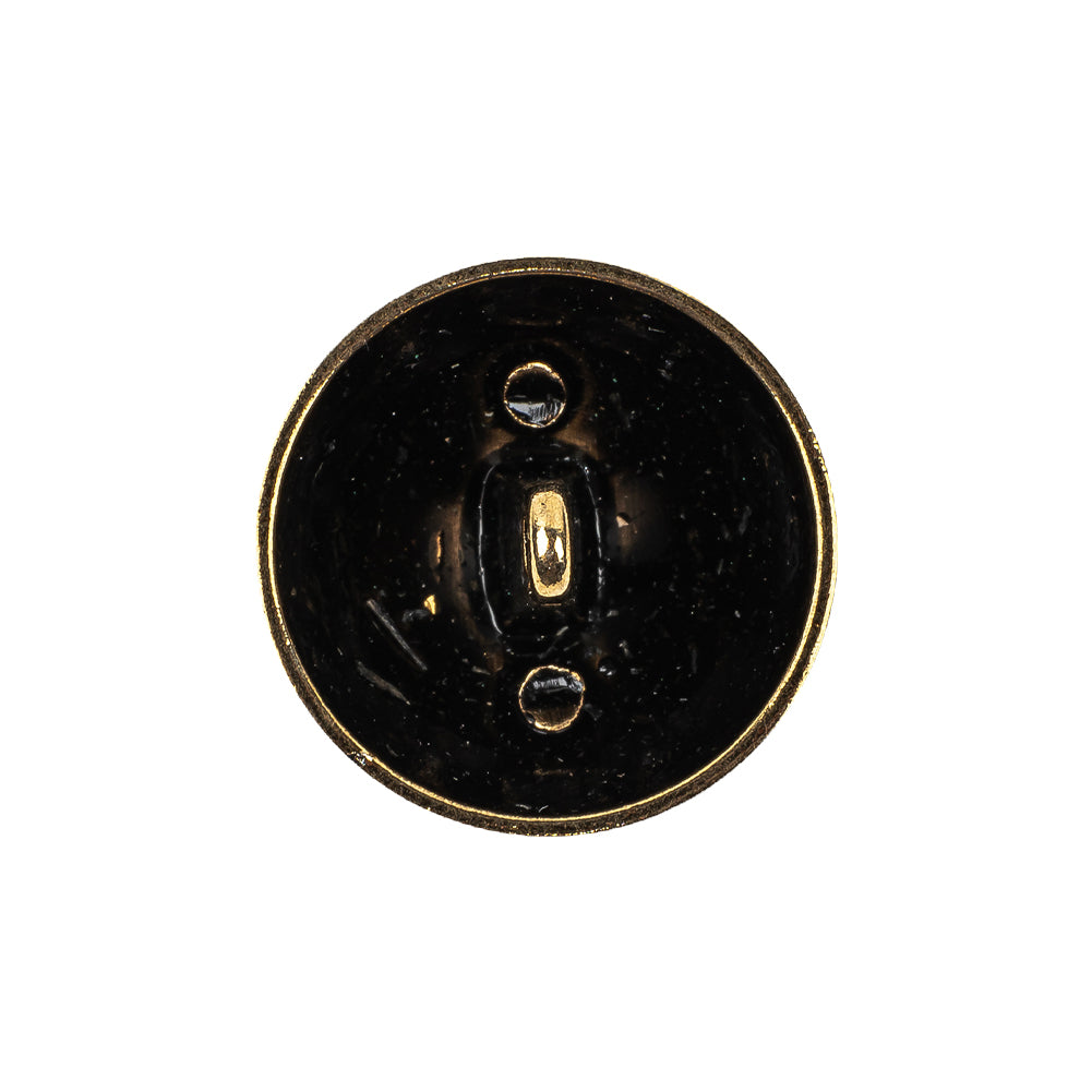 Gold Floral Classical Dome Shaped Metal Coat Button - 36L/23mm - Joann Fabrics