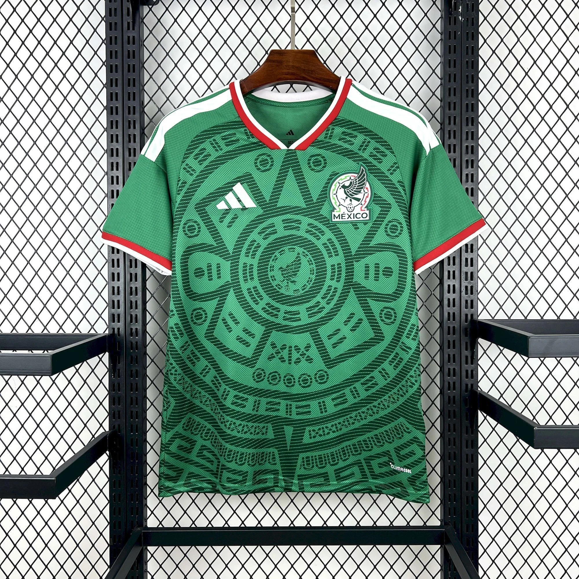 Mexico 2026 World Cup Green Pattern Home Football Shirt | Fan