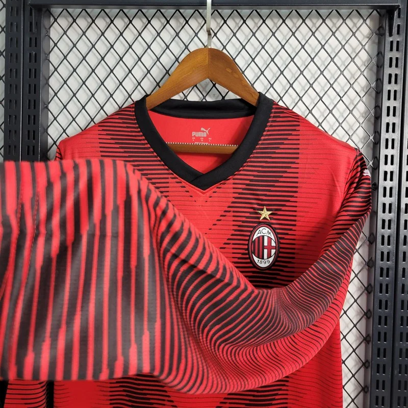 2023/2024 AC Milan Home Jersey Long Sleeve