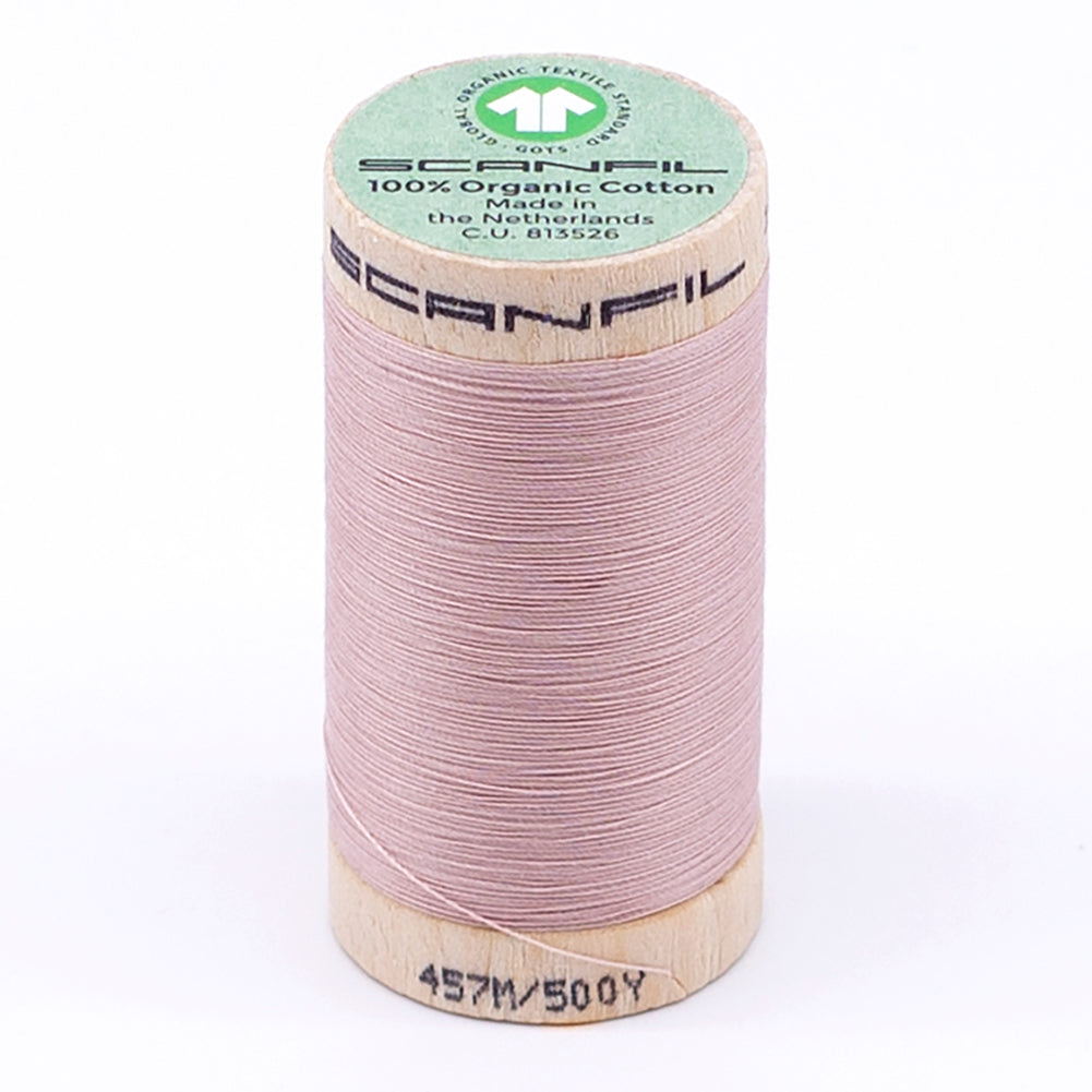 SCANFIL® 50wt Organic Pima Cotton Thread 500 yds - 4842 Rose Smoke - Joann Fabrics