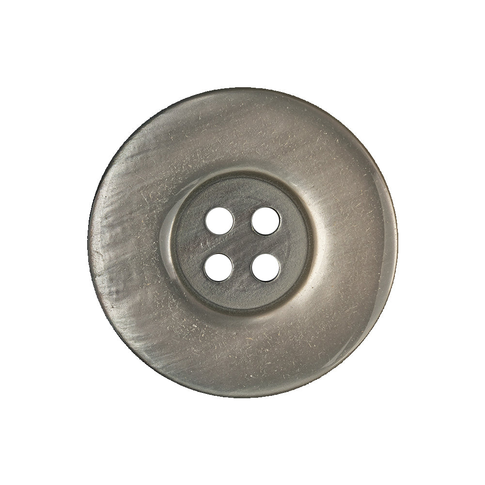 Iridescent Silver Blue and Brown Ombre 4-Hole Dish Style Jacket Button - 40L/25.5mm - Joann Fabrics