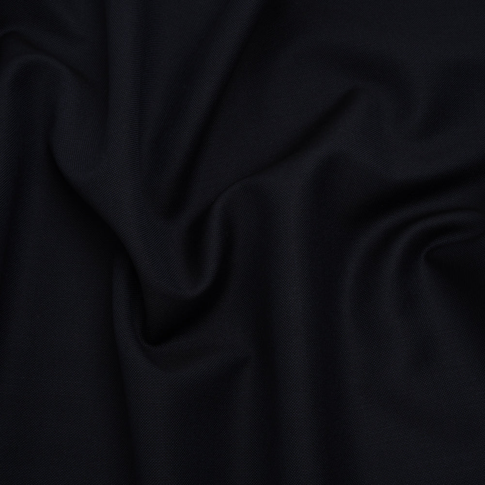 Wool Basketweave Suiting by Alexander McQueen - Midnight Blue - Designer Deadstock - Joann Fabrics