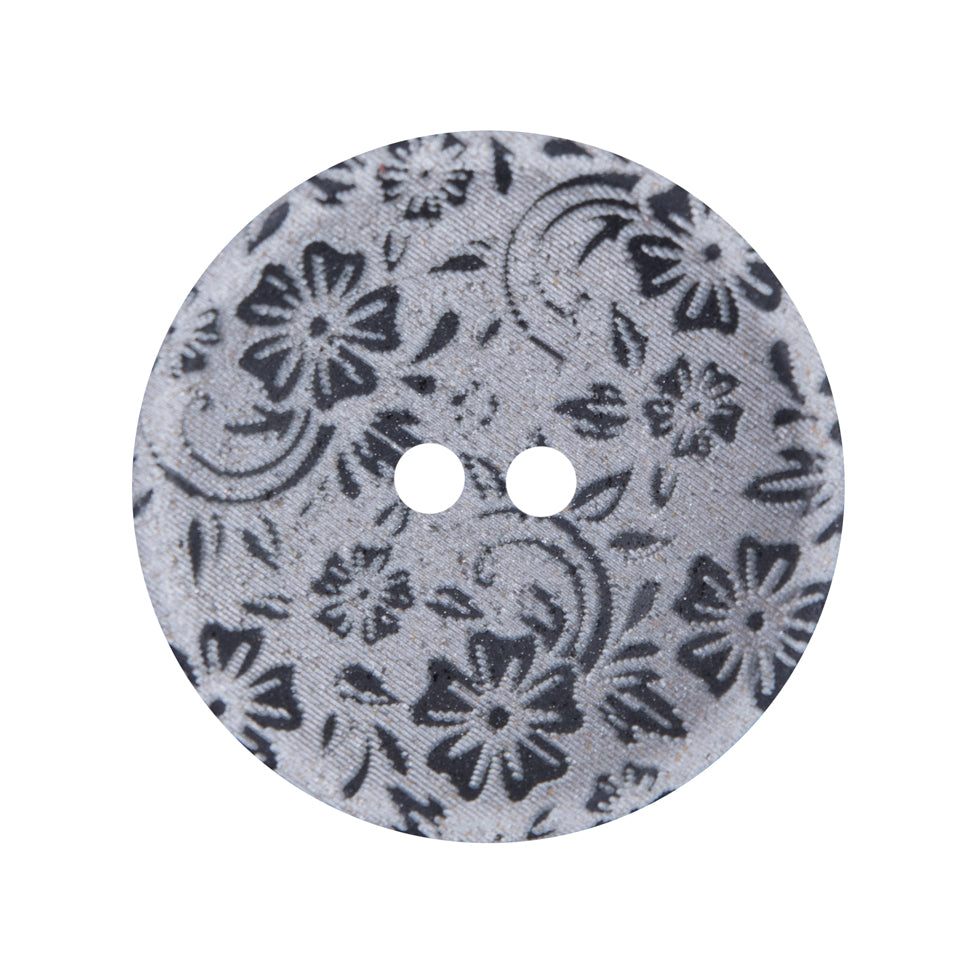 Italian Metallic Silver Lasered Button - 44L/28MM - Joann Fabrics